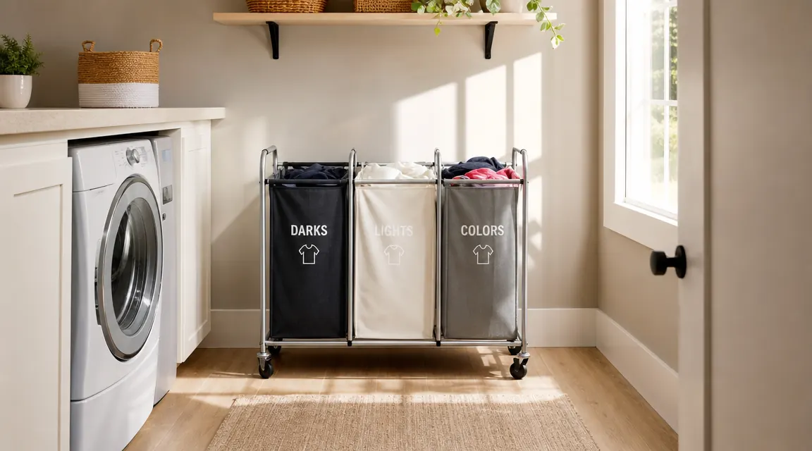 10 Reasons a Rolling Laundry Sorter Cart Beats Floor Piles and Single Hampers